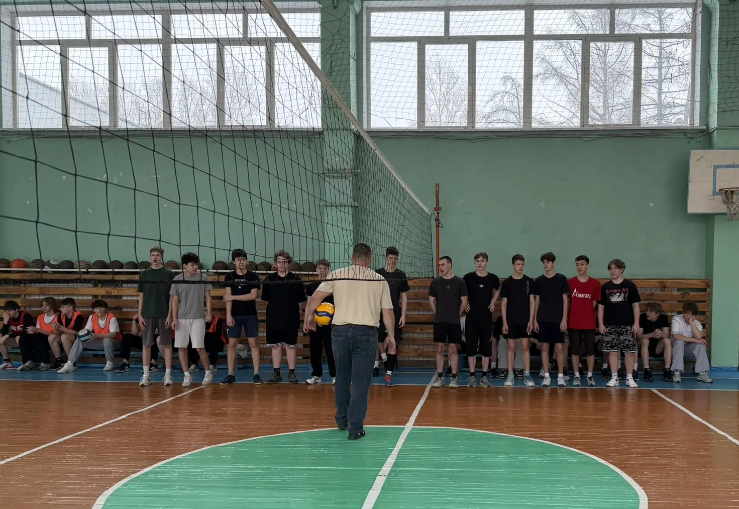 Отборочные окружные соревнования по волейболу.